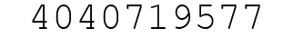 Number 4040719577.