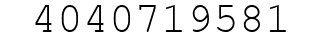 Number 4040719581.