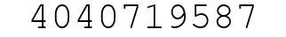 Number 4040719587.
