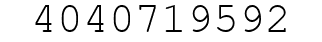 Number 4040719592.