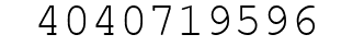 Number 4040719596.