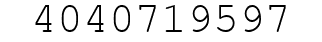Number 4040719597.