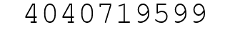 Number 4040719599.
