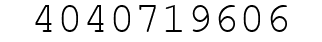 Number 4040719606.