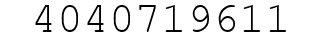 Number 4040719611.