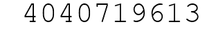 Number 4040719613.