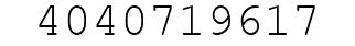 Number 4040719617.