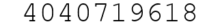 Number 4040719618.