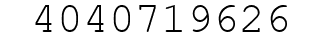 Number 4040719626.