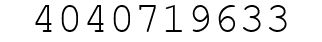 Number 4040719633.