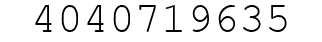 Number 4040719635.