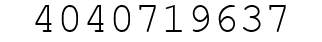 Number 4040719637.