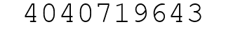 Number 4040719643.