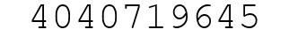 Number 4040719645.