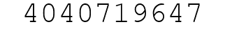 Number 4040719647.