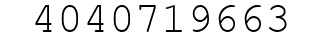 Number 4040719663.