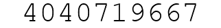 Number 4040719667.