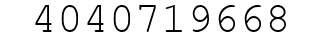 Number 4040719668.