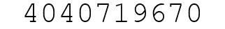 Number 4040719670.