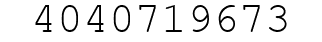 Number 4040719673.