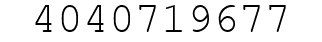 Number 4040719677.