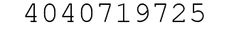 Number 4040719725.