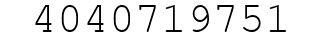 Number 4040719751.