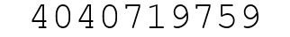 Number 4040719759.