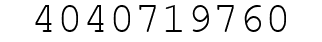 Number 4040719760.