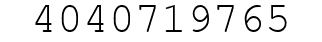 Number 4040719765.