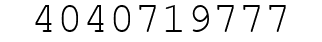 Number 4040719777.