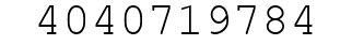 Number 4040719784.