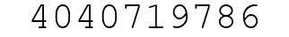 Number 4040719786.