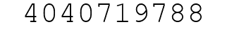 Number 4040719788.