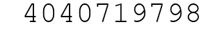 Number 4040719798.