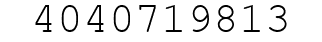 Number 4040719813.