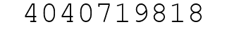 Number 4040719818.