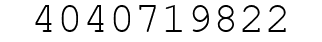 Number 4040719822.