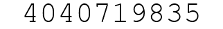 Number 4040719835.