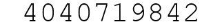 Number 4040719842.
