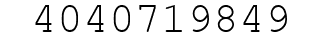 Number 4040719849.
