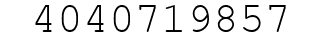 Number 4040719857.