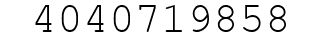 Number 4040719858.