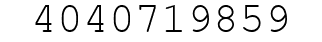 Number 4040719859.