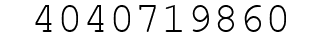 Number 4040719860.