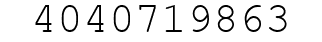 Number 4040719863.