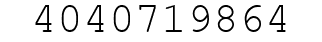 Number 4040719864.