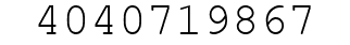 Number 4040719867.