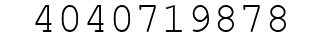 Number 4040719878.