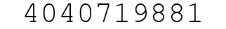 Number 4040719881.